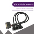 thumbnail image 1 of Cable de alimentación SATA Convertidor de concentrador divisor de ventilador de refrigeración de PC (SATA a 3x4Pin) Ndcxsfigh  Nuevos Originales, 1 of 8