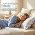 thumbnail image 3 of Unique Bargains 2Pcs Cotton Smooth Cooling Pillow Covers Queen Color E, 3 of 3
