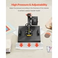 thumbnail image 4 of 2-in-1 Sublimation Heat Press 15x15 Inch for Custom Apparel & Accessories, 4 of 10