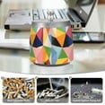thumbnail image 6 of Yayeee Ashtray with Lid for Cigarette Smokeless Stainless Steel Home Ash Holder, Minimalist Triangles, 6 of 7