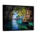 thumbnail image 2 of Designart "Secrets of Zakynthos, Greece I" Greece Floater Framed Canvas Wall Art, 2 of 7
