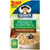 Quaker: Maple & Brown Sugar Weight Control Instant 1.58 Oz Packets Oatmeal, 8 ct