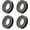 Gunmetal Black, variant on Metal Push Snap Together Grommet Flat Surface Snap Rings Eyelet O-Rings Purse Loop Easy Installation Pack of 4 (11mm (7/16"), Gunmetal Black)