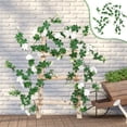 thumbnail image 1 of Holiday Deals Iumwxz Simulation Rose Vines Roses Vines Fake Flowers Decorative Conditioning Pipe Winding Plastic Rattan Wall Plants Cover Up Ho Ho Savings! Canada Day, 1 of 6