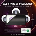 thumbnail image 3 of NuBliss New EZ Pass Holder with Super Strong Suction Cups, Road Trip Essentials Car Accessories, Clear, 3 of 7