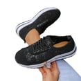thumbnail image 2 of Orthopedic Shoes for Women, Women's Floral Embroidery Lace Mesh Air Cushion Sneakers Lightweight Platform Comfort Casual Tennis Shoes Hollow Out Running Shoes Non-Slip Travel Working Shoes, 2 of 7