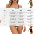 thumbnail image 2 of CHGBMOK Womens One Piece Swimsuits Sexy Front Tie Bathing Suit Tummy Control Slimming Swimsuits Spaghetti Straps Swimwear, 2 of 7