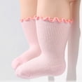 thumbnail image 2 of KyCheLot Infant Kids Cotton Socks Mid-Calf Ruffle Socks Casual Lightweight Daily Socks, 2 of 6
