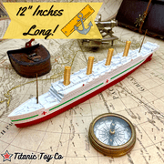 TitanicToyCo HMHS Britannic Model Ship 1 Ft Long Fully Assembled, Model Ships, Britannic Toys For Kids, Toy Cruise Ship Model, Toy Cargo Ship Model, Britannic Ship Toy, Britannic Toy, Britannic