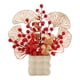 thumbnail image 1 of Florero de flores artificiales para Festival de Primavera, adorno bonsái Feng Shui, decoración de mesa para regalo de felicitación multifuncional Estilo B, 1 of 8