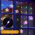 thumbnail image 4 of Color Changing Christmas Star Window Lights, Quntis Battery Operated 76LED 9 Stars Christmas Curtain Lights with Timer and 8 Modes, Star Lights Indoor for Bedroom Wall Diwali Christmas Decorations, 4 of 8