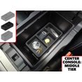 thumbnail image 3 of Red Hound Auto Center Console Organizer 3 Piece Stacking Set Vehicle Inserts Compatible with Nissan Murano 2015 2016 2017 Black Anti-Rattle, 3 of 9