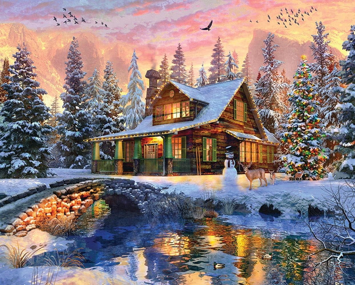 Springbok Puzzle 'Lazy Creek Country Store' – 1000 Teile, Made In USA, Nachhaltig, Fertig 76x61 Cm