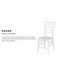 thumbnail image 2 of 2 Pk. HERCULES PREMIUM Series White Resin Stacking Chiavari Chair, 2 of 9