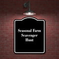 thumbnail image 2 of Seasonal Farm Scavenger Hunt BLACK Aluminum Composite Sign 20''x24'', 2 of 9