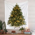 thumbnail image 3 of Uutvery Christmas Tree Tapestry Wall Hanging Home Decor Indoor Outdoor for Living Room Bedroom Dorm Decor Beach Blanket Picnic Throw Sofa Cover Xmas Party Supplies 51x59 Inches, 3 of 8