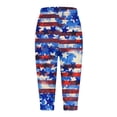 thumbnail image 5 of YDLCAFD Capris For Women Print Pants Bottom High Waist Drawstring Joggers, 5 of 5