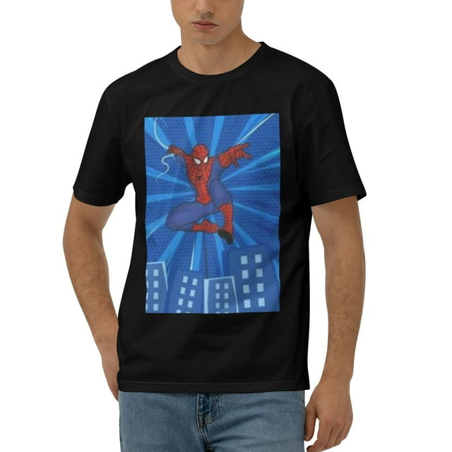 Spider-Man Men's 170g Combed Cotton Short Sleeve T-Shirt