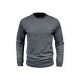 thumbnail image 2 of Frontwalk Men's Tops Long Sleeve T Shirts Waffle T-shirt Mens Regular Fit Basic Tee Crew Neck Pullover Dark Gray S, 2 of 7