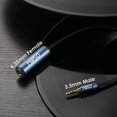 thumbnail image 4 of Adaptador de auriculares MillSo de 6,35 mm hembra a 3,5 mm macho, cable de 2 m, 4 of 8