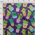 thumbnail image 3 of oneOone Velvet Purple Fabric Kawai Craft Projects Decor Fabric Printed By The Yard 58 Inch Wide, 3 of 5