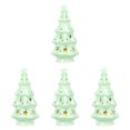 thumbnail image 2 of 4x Esculturas navideñas iluminadas Adornos navideños Centros de mesa hechos a mano Manualidades Decoración navideña DIY Figuras para regalos Patio Árbol de Navidad, 2 of 8