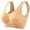 Complexion, variant on Women's Cozy Wireless Bra, Full-Coverage Pullover Bra, Seamless T-Shirt Bra Hot Pink L
