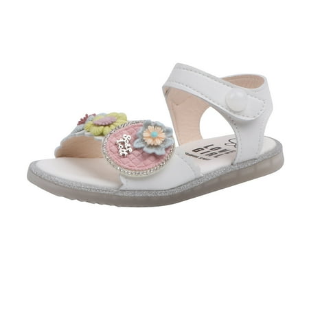 

Relanfenk Baby Girl Shoes Toddler Infant Kids Girls Cute Floral Soft Princess Beach Sandals Shoes