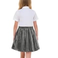 thumbnail image 4 of Faldas plisadas para niñas Color sólido Partido de baile brillante Falda de moda casual para niños Faldas de baile para niñas, 4 of 9