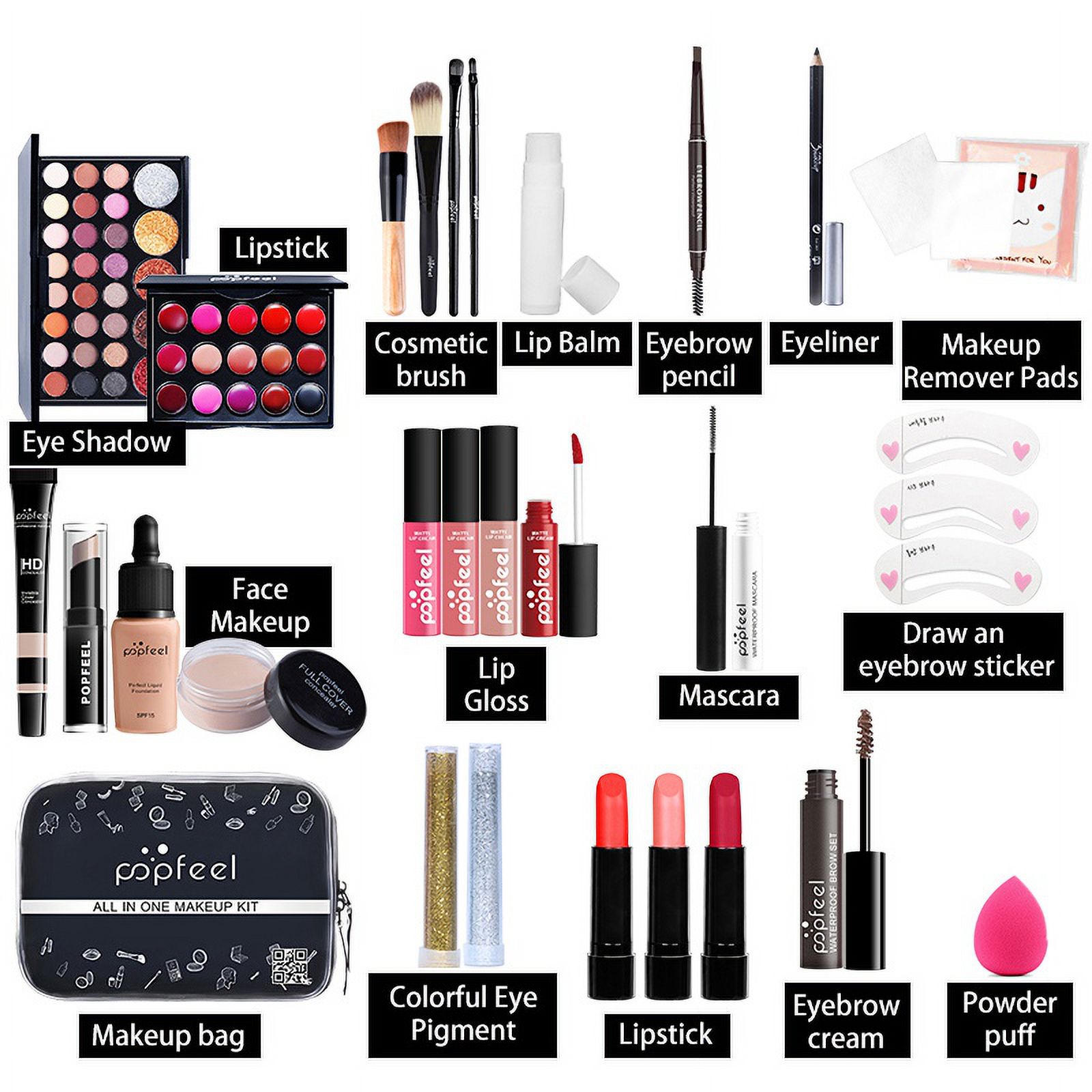 Makeup Kit Makeup Gift Set for Women Full Kit, Include Makeup Brush Set 