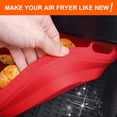 thumbnail image 3 of Doublure en Silicone pour Friteuse à Air Chaud Ninja, Lot de 2 Panier en Silicone Réutilisable Accessoires de Friteuse à Air Rond Compatible avec Ninja Foodi AG301 Friteuse à Air Grill Intérieur, 3 of 5