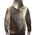 thumbnail image 7 of Kdxio Mystic Fox With Halo Print Mens Casual Hooded Collar Drawstring Hoodies Pullover Sweatshirts Casual Long Sleeve Shirts-4X-Large, 7 of 7