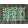 thumbnail image 1 of Ahgly Company Indoor Rectangle Abstract Light Blue Modern Area Rugs, 5' x 7', 1 of 4
