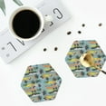 thumbnail image 4 of Kdxio Hawaiian Style Funny Coasters,4 Pcs Leather Coasters,Housewarming Gifts,Protect Furniture from Water Marks Scratch and Damage, 4 of 8