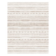 VUNATE 9x12 Area Rugs for Living Room Washable Rugs Boho Moroccan Area Rug Soft Neutral Geometric Bohemian Carpet Distressed Indoor Rug for Bedroom Dining Room Office Foldable Nonslip Rug Brown