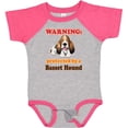 thumbnail image 3 of Inktastic Protected by a Basset Hound Funny Dog Boys or Girls Baby Bodysuit, 3 of 5