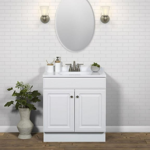 Zenna Home 4008541 Vanity Combo Set, White