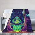thumbnail image 1 of ZICANCN Robot Table Sitting Anti-Pilling Flannel Bed Throw Blankets - Couch-Ultra-Soft Micro Fleece Sofa Bed Camping Travel Blanket for Adults 50"x40", 1 of 8