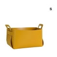 thumbnail image 4 of Cesta de almacenamiento Bearachild Organizador de cuero Amarillo, 4 of 6