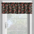 thumbnail image 4 of Ambesonne Abstract Valance & Curtain, Shabby Garden Farm Design, 55"x36", Olive Green Black Red, 4 of 6