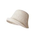 thumbnail image 2 of LIZUOJUN Under $5 Bucket Cloche Hat For Women Short Wide Brim Solid Linen Blend Sun Hat Summer Outdoor Travel Street Photography Daily Casual Cap, Beige,M, 2 of 4