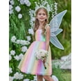 thumbnail image 7 of Arshiner Toddler Girl Tutu Dress Summer Bow-Tie Straps Casual Dresses Princess Flowy Swing A-Line Dress, 7 of 7