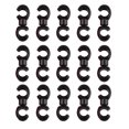 thumbnail image 1 of VERDANVERSE 40Ud Sujetadores Para Cables De Plásticos Reusables Con Gancho Rotativo Negro, 1 of 8