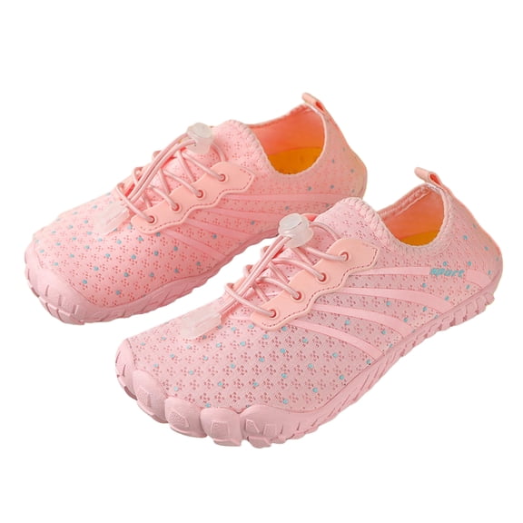 YOUYEDIAN Toddler Water Shoes Summer Beach Barefoot Sneakers Slip on Non Slip Vacation Swim Shoes Camping Lightweight Aqua Socks Shoes (Pink)