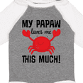 thumbnail image 4 of Inktastic My Papaw Loves Me Boys or Girls Long Sleeve Baby Bodysuit, 4 of 5