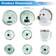 thumbnail image 3 of Conjunto de 7 Medidores Unique Bargains 3-3/8" 85mm Velocímetro GPS Tacómetro, 2-1/16" 52mm Medidor de Presión de Aceite, Nivel de Combustible, Temperatura del Agua, Voltímetro Trim, 3 of 7