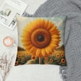 thumbnail image 2 of Leisuo Decorative Throw Pillow Cover Sunflower White Photography Beautiful Beauty Nature Color Cushion Two Sides Pillow Case Square Print for Home, 2 of 5