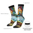 thumbnail image 4 of KLL Whimsical Treehouse Painting Print Cool Socks Men's Women's Crew Socks Funny Crazy Novelty Stockings, 4 of 6