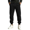 thumbnail image 3 of LWavelet Mens Sweatpants with Pockets Drawstring Elastic Waist Solid Color Jogger Pants Slim Fit Casual Long Pants Trousers, 3 of 7