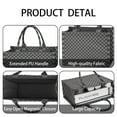 thumbnail image 4 of Large Capacity Tote Bag,Gray and Black Checkerboard Pattern Handbag Fashion Luxury Tote Bag,15.7"x13"x 5.1" Inches,Laptop Compatible, 4 of 6